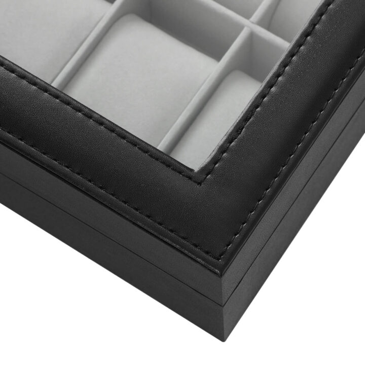 Kellade hoiukast 25.5×20.2×7.8cm, must Kellakarbid