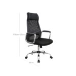 Kontoritool 60x53x(113-123)cm, must Kontoritoolid
