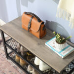 Hoiupingid 73x30x45.5cm, valge, hele elevandiluu + must Jalatsikapid, jalatsiriiulid