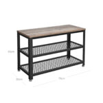 Hoiupingid 73x30x45.5cm, valge, hele elevandiluu + must Jalatsikapid, jalatsiriiulid