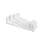 Seinariiul  40x10x9/35x10x8/30x10x7cm, valge Riiulid