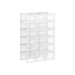 Plastikust jalatsiriiul 25.2x35x19cm, valge Kingakapid, riiulid ja pingid
