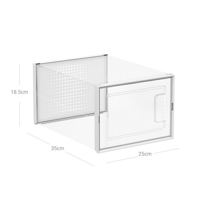 Plastikust jalatsiriiul 25.2x35x19cm, valge Kingakapid, riiulid ja pingid