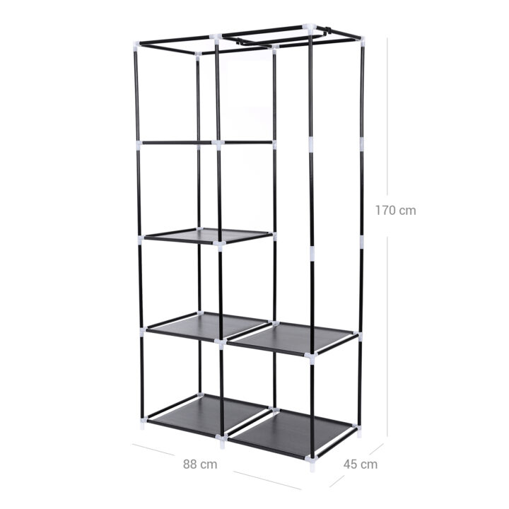 Garderoob 88x45x168cm, must Riidest kapid