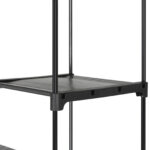 Garderoob 140x43x174cm, must Garderoobid