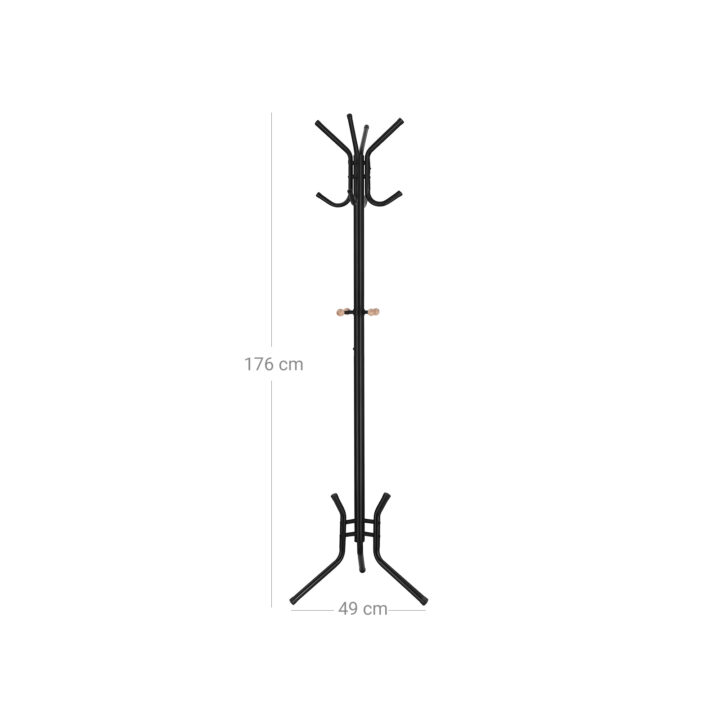 Riidenagi 49x49x176cm, must Riidestanged ja nagid