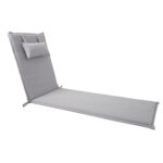 Lamamistooli kate WICKER 55x195xH3cm, helehall, 100% polüester Tekstiiltooted aeda HORECA