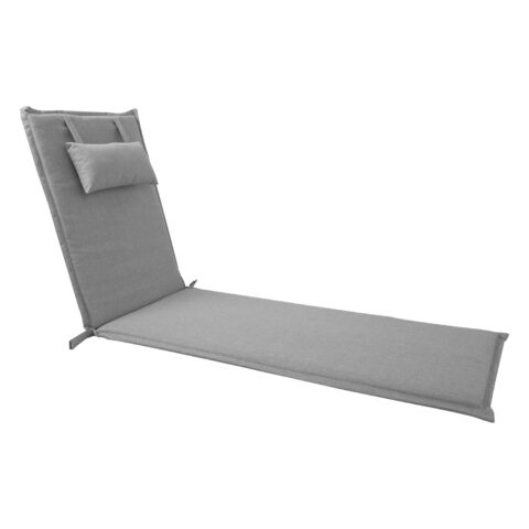 Lamamistooli kate WICKER 55x195x3cm, hall, 100% polüester, kangas 999 Tekstiiltooted aeda Toolipadjad ja lamamistoolikatt