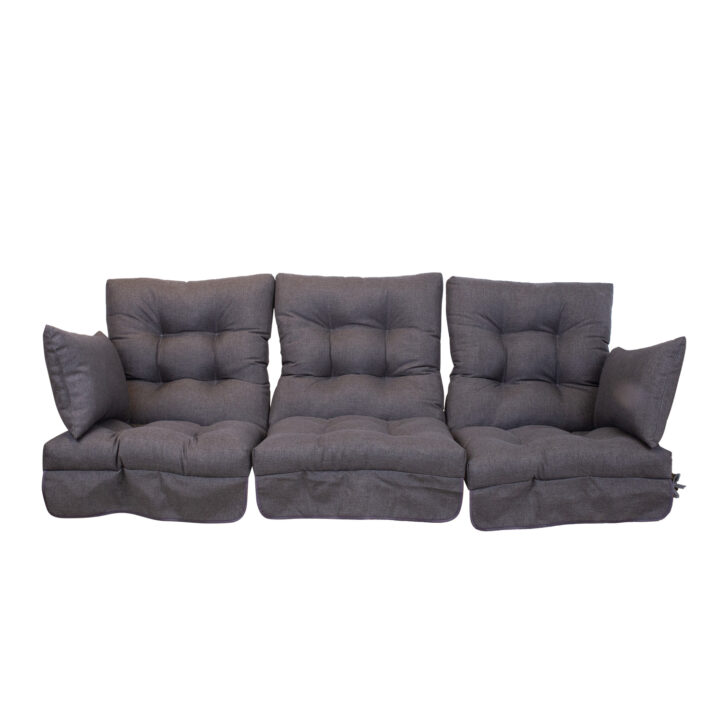Kiigepadjad ROMA 56x108x10cm/3tk, tumehall, 50% polüester, 50% puuvill Kiigepadjad ja kiigekatused Kiigepadjad ja kiigekatused