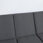 Kiigepadjad 3tk MONTREAL 114x52x9cm, tumehall, 100% polüester, kangas 111 Tekstiiltooted aeda