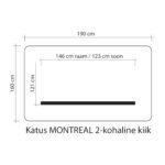 Kiigekatus MONTREAL 2 160x190cm, 100% polüester, kangas 765 Kiigepadjad ja kiigekatused Kiigepadjad ja kiigekatused