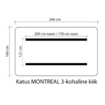 Kiigekatus MONTREAL 3 160x246cm, 100% polüester, kangas 765 Kiigepadjad ja kiigekatused Kiigepadjad ja kiigekatused