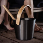 Saunaämber RENTO BROWN, 5L, alumiinium/ bambus Saun RENTO