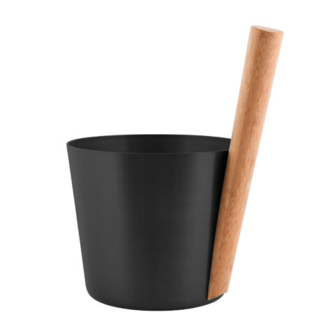 Saunakibu RENTO BLACK, 5L, alumiinium/ bambus Saun RENTO