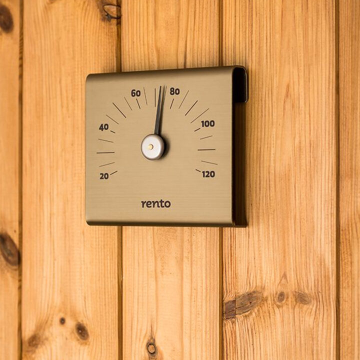 Sauna termomeeter RENTO CHAMPAGNE, 15 × 14 × 3 cm Saun RENTO
