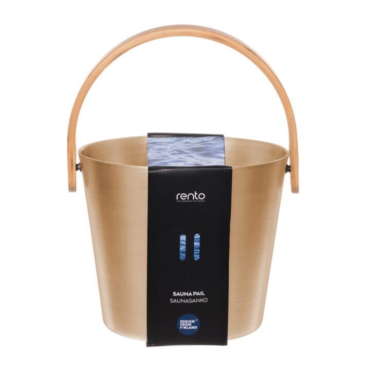 Saunaämber RENTO CHAMPAGNE, 5L, alumiinium/ bambus Saun RENTO
