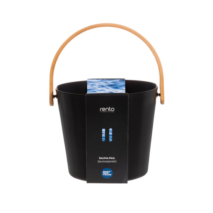 Saunaämber RENTO BLACK, 5L, alumiinium/ bambus Saun RENTO