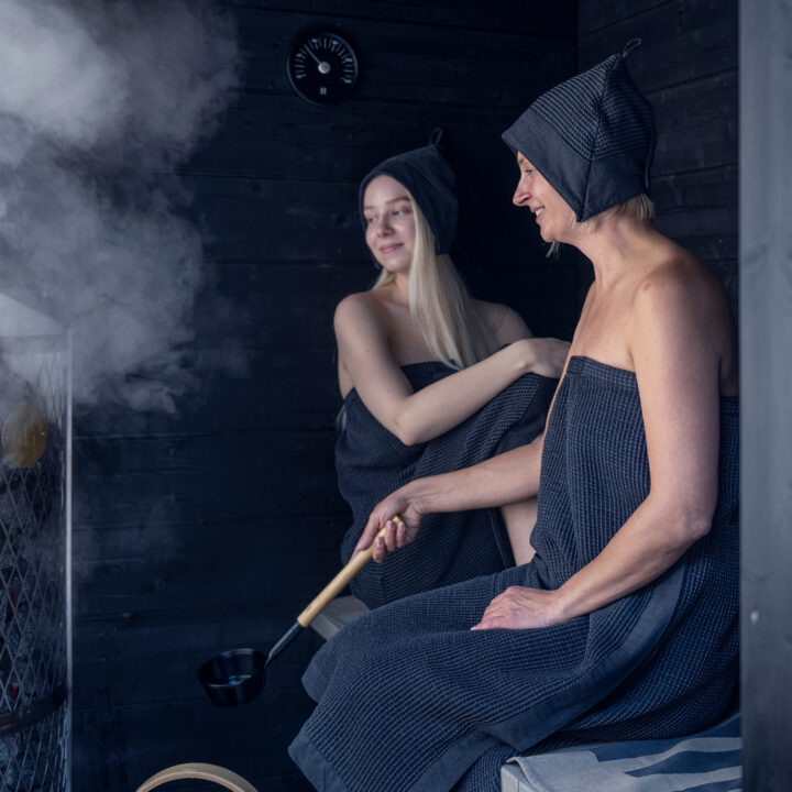 Sauna termomeeter RENTO BLACK, D15x2cm, must Saun Saunatarbed