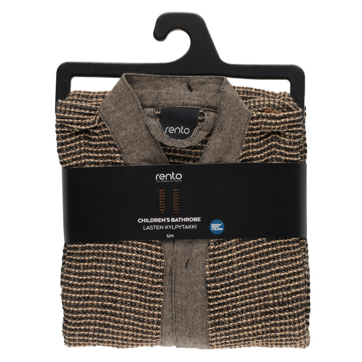 Hommikumantel RENTO BROWN, laste S/M Saun RENTO