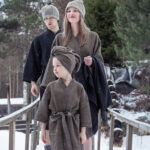 Hommikumantel RENTO BROWN, laste L/XL Saun RENTO