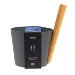 Saunakibu RENTO GREY, 5L, alumiinium/ bambus Saun RENTO