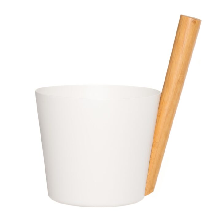Saunakibu RENTO WHITE, 5L, alumiinium/ bambus Saun RENTO