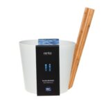 Saunakibu RENTO WHITE, 5L, alumiinium/ bambus Saun RENTO