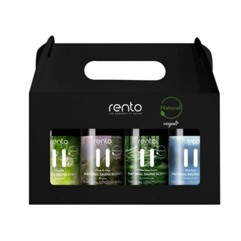 Saunalõhna kinkekarp RENTO 4x100ml Saun Saunatarbed