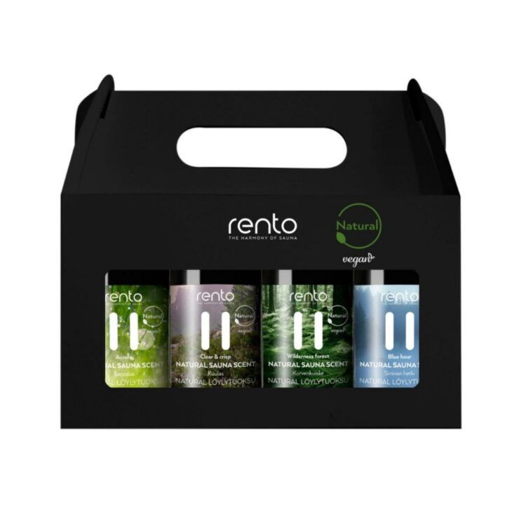Saunalõhna kinkekarp RENTO 4x100ml Saun Saunatarbed