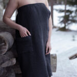 Saunaseelik naistele RENTO GREY 85x145cm Saun RENTO