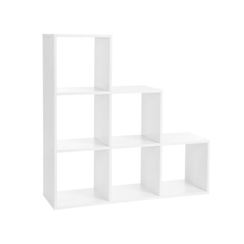 Raamatukapp 97.5x29x97.5cm, valge Raamaturiiulid