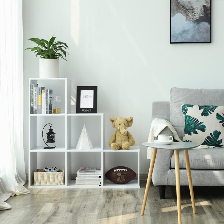 Raamatukapp 97.5x29x97.5cm, valge Raamaturiiulid