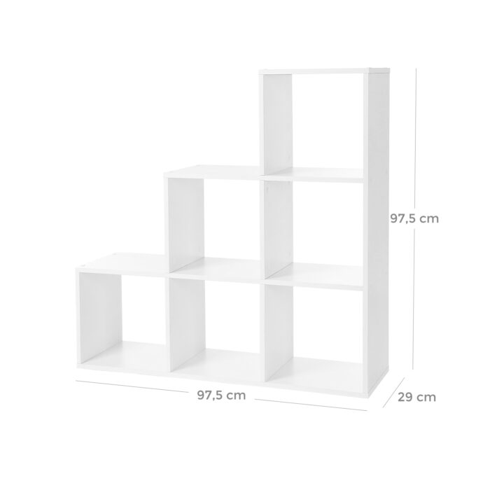 Raamatukapp 97.5x29x97.5cm, valge Raamaturiiulid