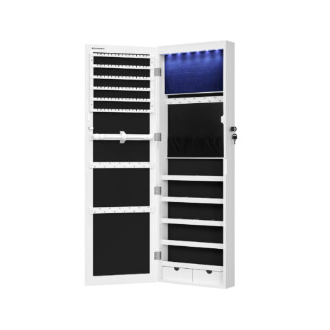 Ehtekapp 37x10x120cm, valge Ehtekarbid