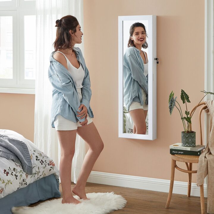 Ehtekapp 37x10x120cm, valge Ehtekarbid