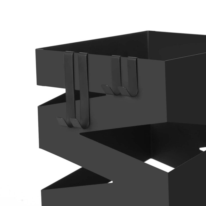 Vihmavarjuhoidja 15.5×15.5x49cm, must Pesukorvid ja hoiukastid