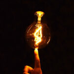LED-lamp OUTDOOR AMBER BULB, D12.5xH17.5cm, ümar, taimer, patareidega Laelambid Laelambid