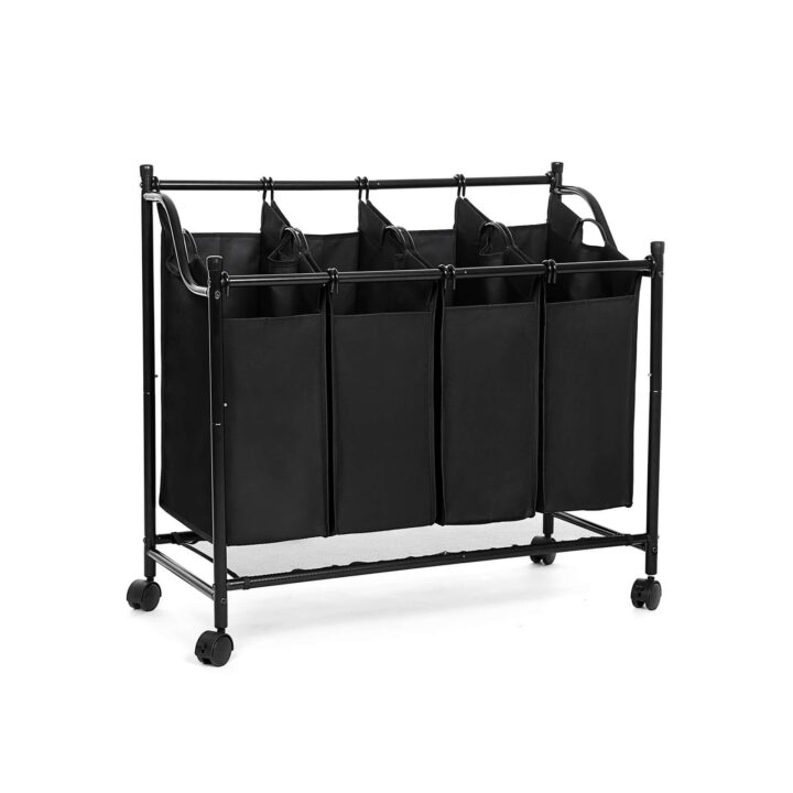 Pesukorv 87.5×38.5x81cm, must Pesukorvid ja hoiukastid