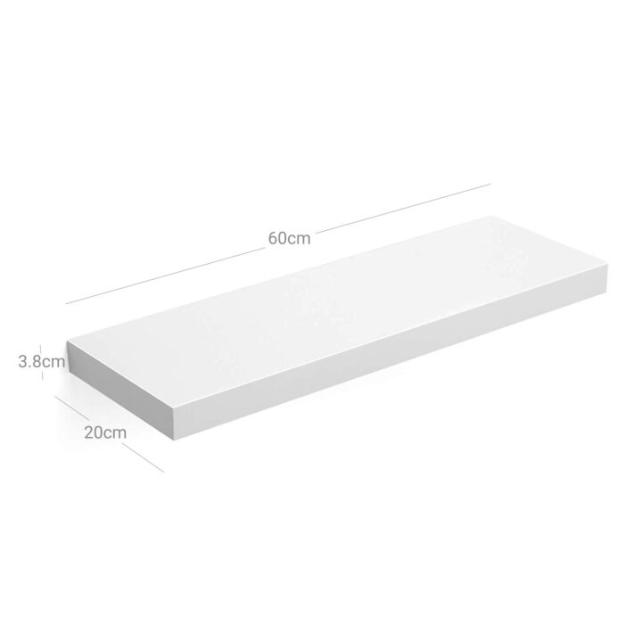 Seinariiul 60x20x3.8cm, valge Seinariiulid