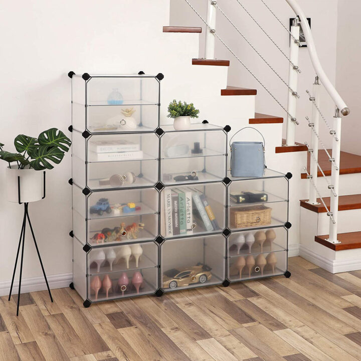 Plastikust hoiukast 123x31x93cm, valge Jalatsikapid, jalatsiriiulid