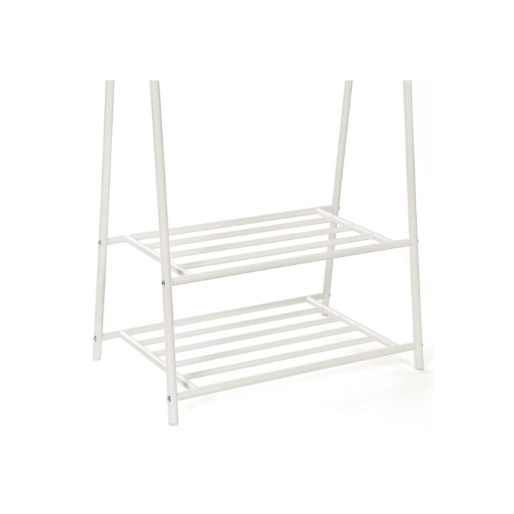 Riiderest 87.5x41x155cm, valge Riidestanged ja nagid
