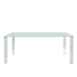 Söögilaud KANTE 180x90xH75cm, lauaplaat: 12mm klaas, jalg: kroomitud metall Söögilauad ACTONA