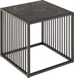 Abilaud STRINGTON 40x40xH40cm, must, melamiin, MDF, teras Diivanilauad ja abilauad Diivanilauad ja abilauad