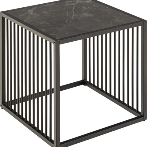 Abilaud STRINGTON 40x40xH40cm, must, melamiin, MDF, teras Diivanilauad ja abilauad Diivanilauad ja abilauad