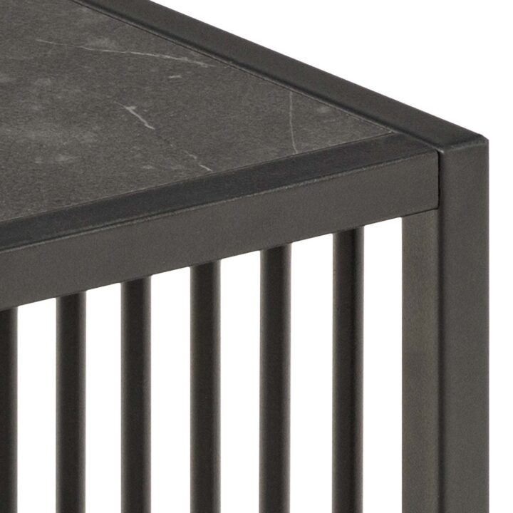 Abilaud STRINGTON 40x40xH40cm, must, melamiin, MDF, teras Diivanilauad ja abilauad Diivanilauad ja abilauad