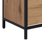 Jalanõudekapp SEAFORD 56x30xH129cm, must Elutoamööbel ACTONA