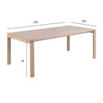 Söögilaud LINLEY 200x100xH75cm, beež Söögilauad ACTONA