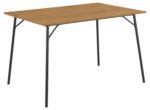 Söögilaud PERU 120x80xH75cm, naturaalne, melamiin, metall Söögilauad Söögilauad