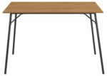 Söögilaud PERU 120x80xH75cm, naturaalne, melamiin, metall Söögilauad Söögilauad