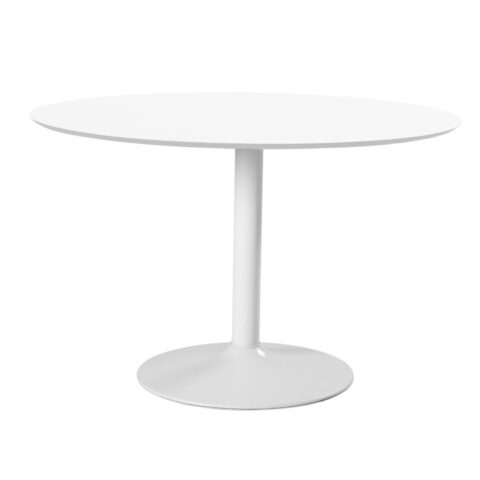 Söögilaud IBIZA D110x74cm, lauaplaat: MDF, värvus: valge, jalg: metall, värvus: valge Söögilauad ACTONA